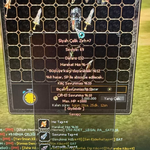  + 7 SYH ÇELİK ZIRH